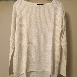 J. Crew Linen Cable Knit Sweater